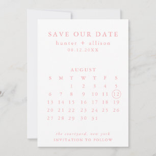 Save The Date Enregistrer Le Calendrier Date