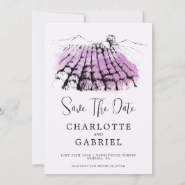 Save The Date Enregistrer le Mariage Date Winery