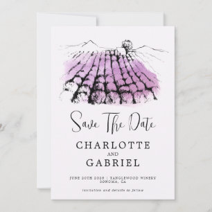 Save The Date Enregistrer le Mariage Date Winery