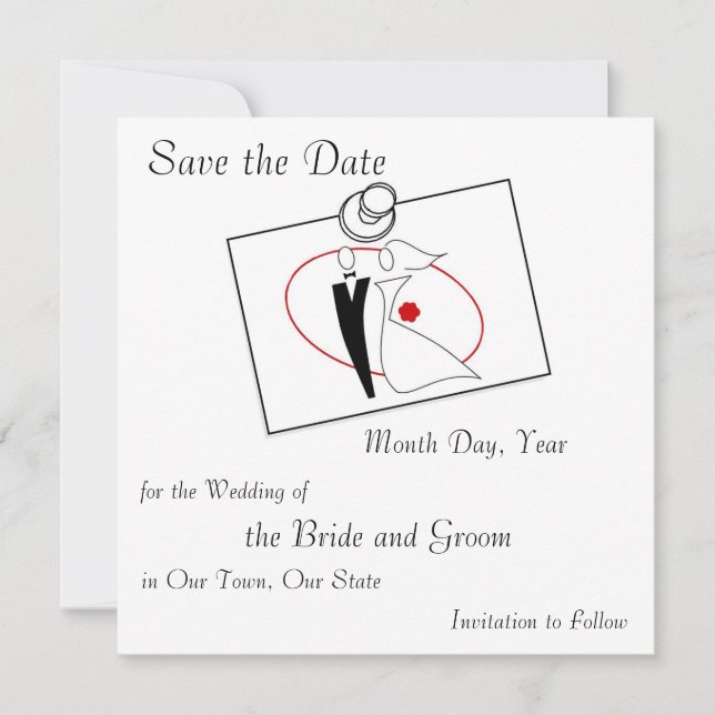 Save The Date Enregistrer le Mariage de date post-it (Devant)