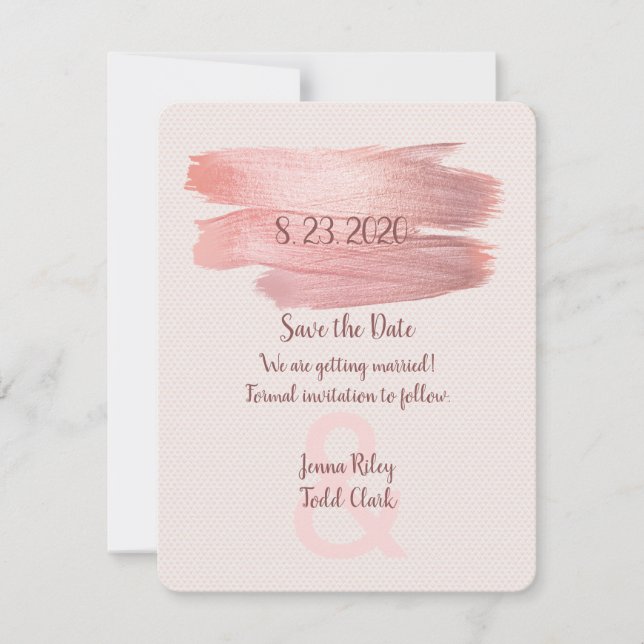 Save The Date Enregistrer le splash de peinture Date (Devant)