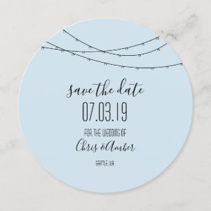 Save The Date Enregistrer les lumières de la chaîne de date
