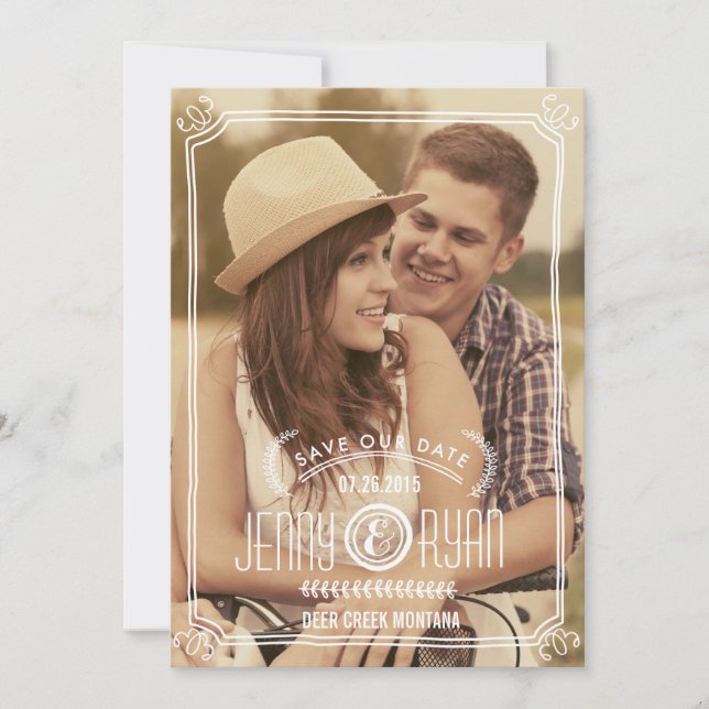 SAVE THE DATE ENREGISTRER NOTRE DATE | ENREGISTRER LA DATE D'ANN (Devant)