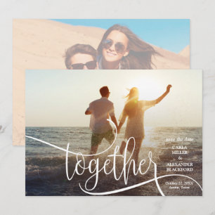 Save The Date ENSEMBLE Élégant mariage photo Enregistrer la date