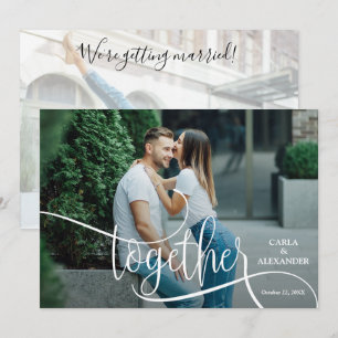 Save The Date ENSEMBLE Élégant mariage photo Enregistrer la date
