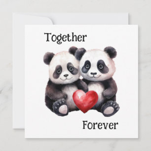 Save The Date Ensemble Panda Froever