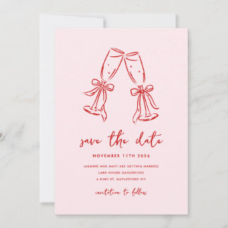 Save The Date Épingle de date de mariage minimale dessinée à la