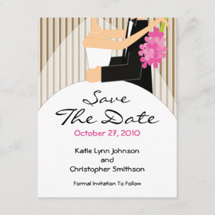 Save The Date Épouse branchée et salle de réunion Enregistrer l'