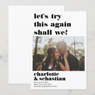 Save The Date Essayons de nouveau d'enregistrer la photo Date