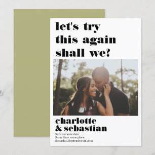 Save The Date Essayons de nouveau d'enregistrer la photo Date