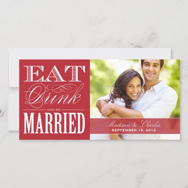 SAVE THE DATE ET ÊTRE MARIÉ | ENREGISTRER LA DATE D'ANNONCE (Devant)