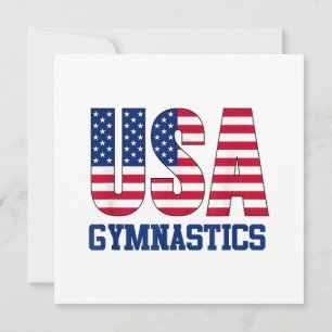 Save The Date Etats-Unis avec drapeau américain Gymnastique Spor