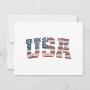 Save The Date États-Unis Drapeau Patriotique 4 juillet Amérique