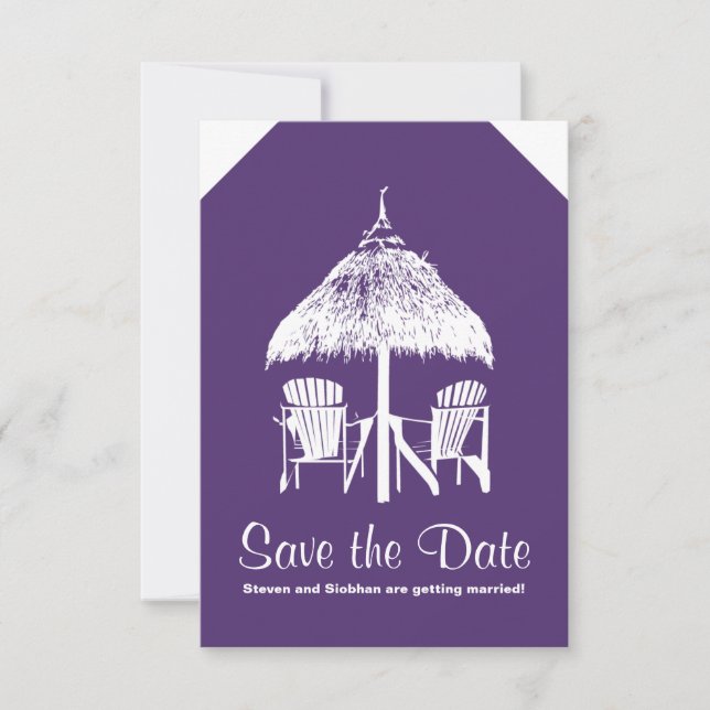 Save The Date Étiquette de bagage pour la Jamaïque (Devant)