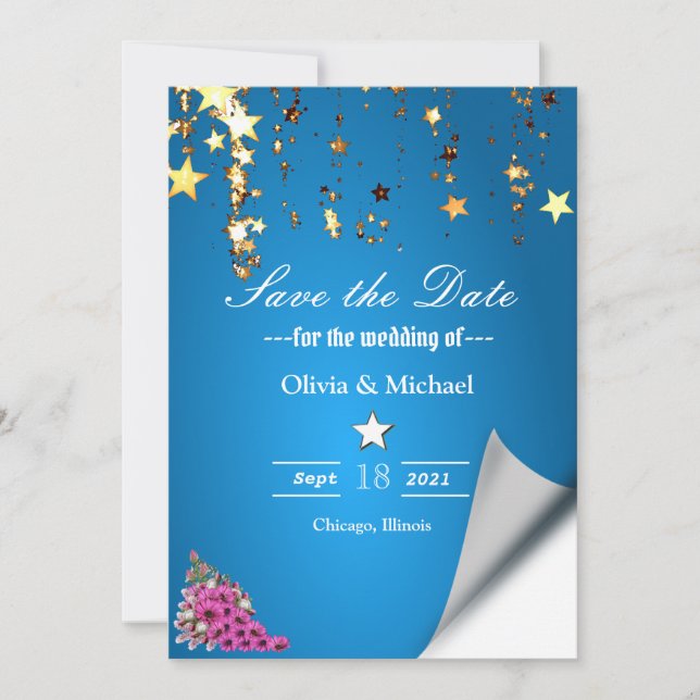 Save The Date Étoiles (Devant)