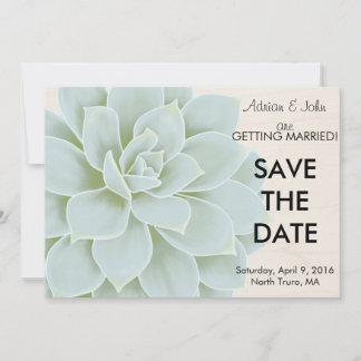 Save The Date Événement Rustique Succulent