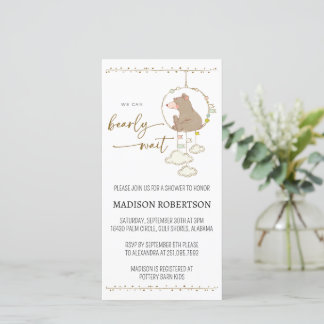 Save The Date Evite nous pouvons attendre Baby shower Digi Invit
