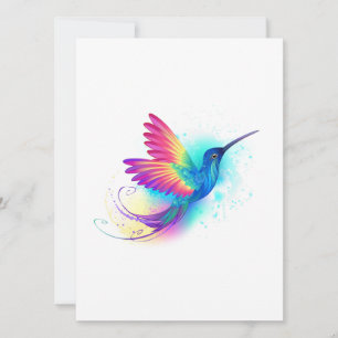 Save The Date Exotic Rainbow Hummingbird