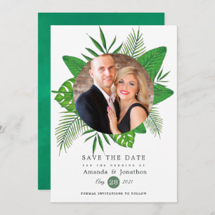 Save The Date Exotic Tropical Beach Mariage photo