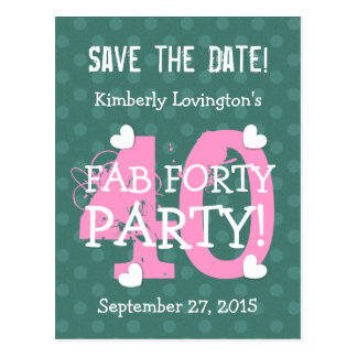 Geburtstag Save The Date Postkarten Zazzle.ch