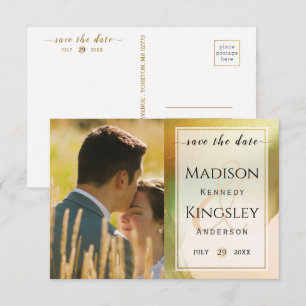 Save The Date Fab Chartreuse 🤵 audacieux et élégant Mariage bud