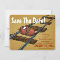 Faire part de mariage drôle "Save the Date"