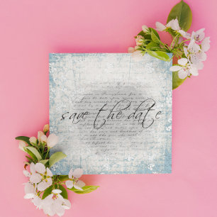 Save The Date Faire part de mise à jour de date dans Floral Vint