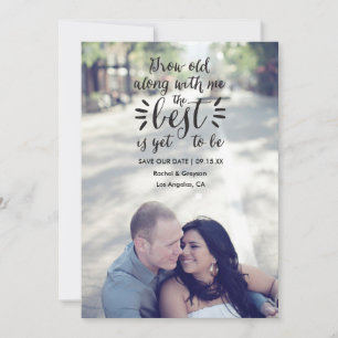 Save The Date Faire part de photo de citation scénarisée pour an