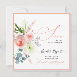 Save The Date Faire part de PixDezines Pivoines roses blush