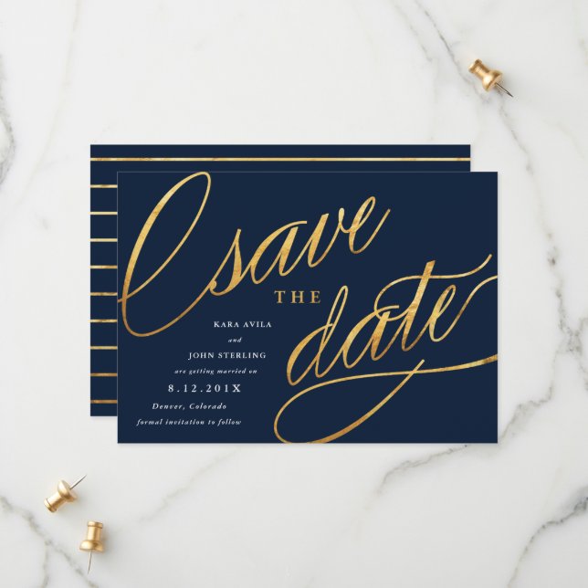 Save The Date Faire simple des dates de sauvegarde de script | B (Devant/Arrière en situation)