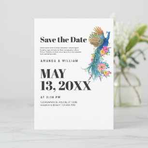 Save The Date Faire suivre la date Moderne Minimaliste Mariage P