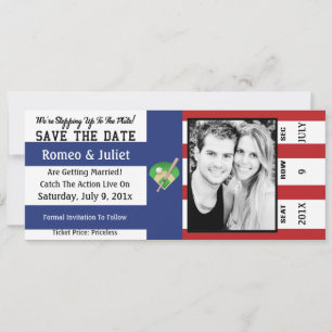 Save The Date Faire Un Pas Vers Le Plaque De Baseball Mariage Sa