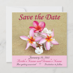 Save The Date Faites gagner la date - mariage de plage tropical