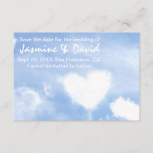 Save The Date Faites gagner la date pour le mariage - nuage en