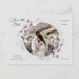 Save the Date Fall floraler Fall Postkarte