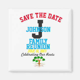 Save the Date, Familie, Wiedersehen, Name, Datum - Magnet