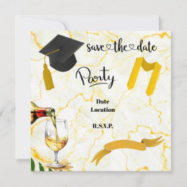 Save The Date Félicitations à l'obtention du diplôme casquette a