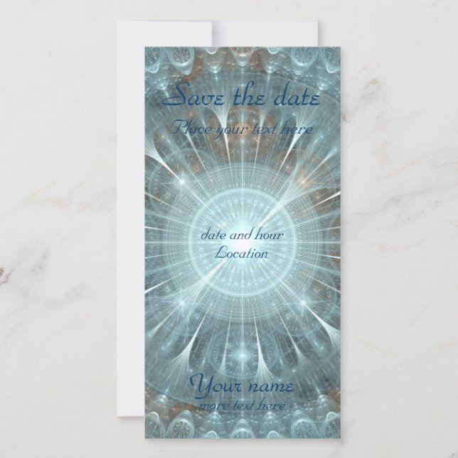 Save The Date Fenêtre de la cathédrale de Noël (Devant)