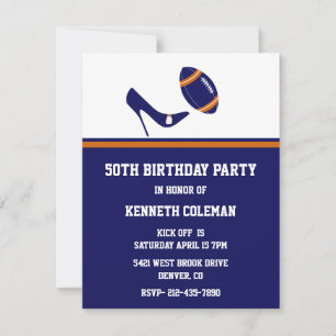 Save The Date Fête d'anniversaire du Blue & Orange Football