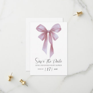 Save The Date Fête de Naissance Fille Arc en Ciel Rose