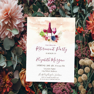 Save The Date Fête de retraite à la fleur de Bourgogne et au vin
