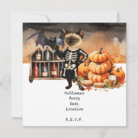 Fête d'Halloween avec Chats et gâteaux