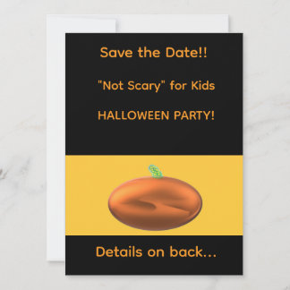 Save The Date Fête d'Halloween pour enfants "Pas effrayant" Enre
