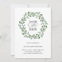 Feuillage Minimaliste | Photo de Mariage au Dos