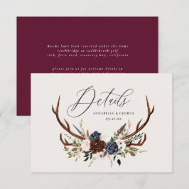 Save The Date Feuillage rustique, détails mariages floraux et ce