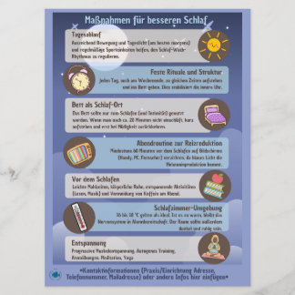 Save The Date Fiches d'information sur l'hygiène du sommeil pour