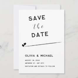 Save the Date flache Notizkarte Mitteilungskarte