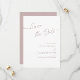 Save the Date Flachkarte für eine Boho Chic Hochze