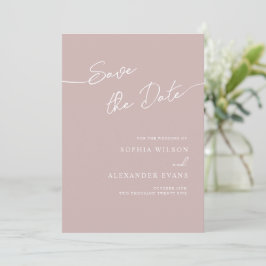 Save the Date Flachkarte für eine Boho Chic Hochze
