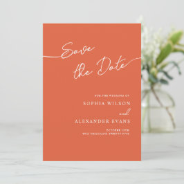 Save the Date Flachkarte für eine Boho Chic Hochze